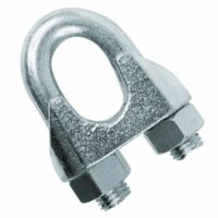 W073 - Clips para Cabos de Aço de 1/2" Pol. - 20 Peças